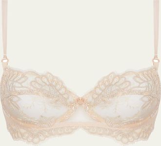 Lise Charmel Elegance Artist Scalloped-Trim Tulle Demi Bra