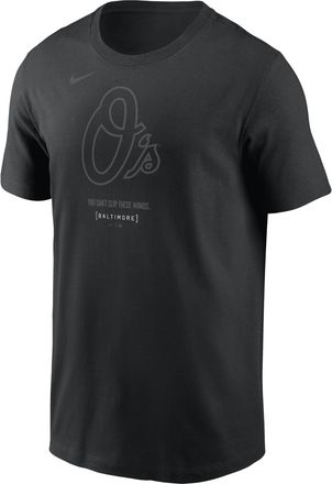 Nike Baltimore Orioles City Connect Logo Nike Mens MLB T-Shirt in Black | N19900AOLE-MU4