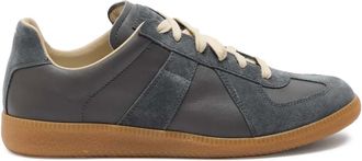 Maison Margiela Sneakers Replica con inserti in pelle scamosciata - Grigio
