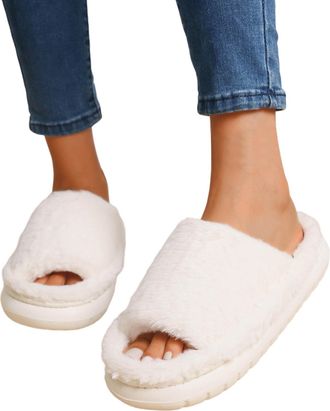 Generic Ladies Slippers Size 8 Bride Mens Memory Foam 9 6 Womens Mens Womens Winter Insulated Closed Toe Flat Bottom Soft Fleece Lined for Indoor Comfort and 