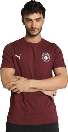 Puma Manchester City Essentials Tee - Unisex - Burgundy - Size: XXL
