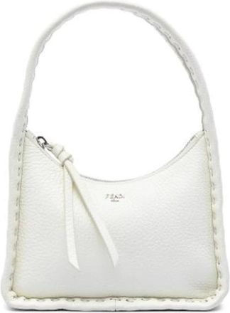 Fendi Pre-owned Fendessence Mini Bag - Dames - Vintage Mini Tas - Wit - ONE Size - Leer - Vintage