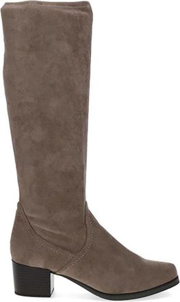 Caprice Lange Laarzen - Dames - Laarzen met Hak - Beige - 41 EU - Schoenen