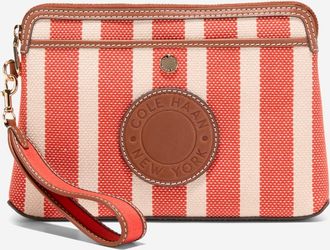 Cole Haan Womens Amagansett Canvas Pouch - Orange