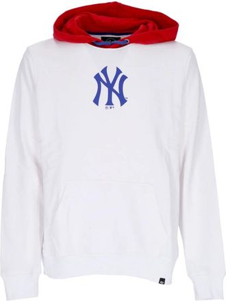 47 Brand Helix Hood Neyyan - Heren - Hoodies - Wit - M - Katoen - Hoodies & sweatvesten