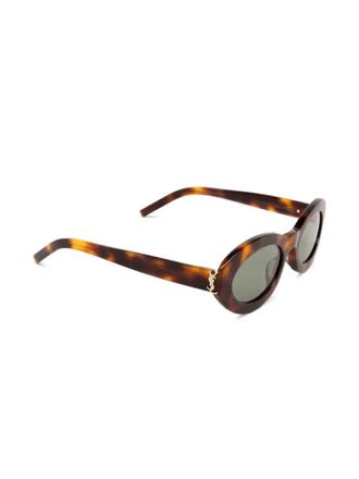 Saint Laurent Eyewear SLM136 Oval Frame Sunglasses - Brown