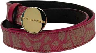 Borbonese Red Genuine Leather Women Womens Belt
