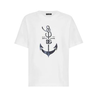 Dolce & Gabbana Heren, Tops, Wit, Maat: XS Katoen