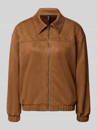 Vero Moda Regular Fit Bomberjacke mit Nieten Modell ANDREA in Camel, Gr&ouml;&szlig;e XL