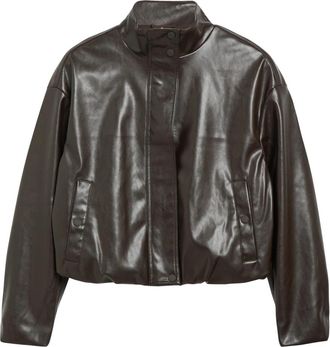 s.Oliver Indoor-Jacke - Dames - Leren en Su&egrave;de Jassen - Bruin - S - Leer - Jassen