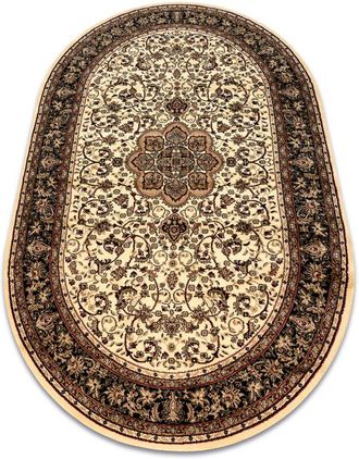 RugsX Rugsx - Carpet royal adr oval design 521 caramel beige 100x180 cm