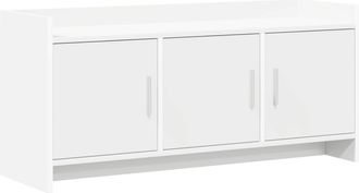 vidaXL Mueble De Tv 102 X 33 X 47 Cm Blanco Madera De Ingenier&iacute;a Vidaxl