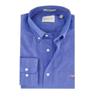 GANT Heren, Overhemden, Blauw, Maat: 2XL