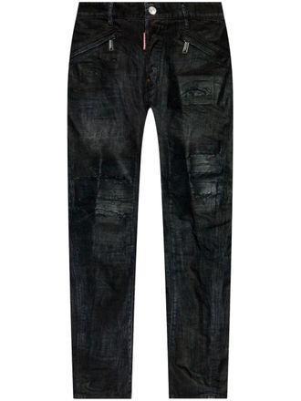 Dsquared2 Tidy Biker jeans - men - Cotton/Elastane - 52 - Black