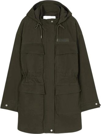 Closed Utility Parka - Dames - Parka Jassen - Groen - XS - Katoen - Jassen