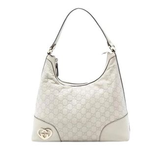 Gucci Pre-owned Shoulder Bags, female, White, Size: ONE SIZE Pre-owned Vintage Shoulder Bag
