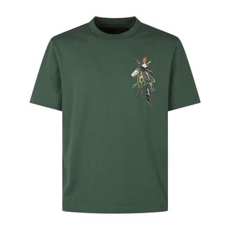 Barbour Tops, Heren, Groen, XL, Katoen, Key Graphic T-Shirt