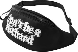 Generic DonT Be A Richard Waist Bag Belt Bag Lightweight Bumbags For Cycling Marathon Sport 14X35Cm