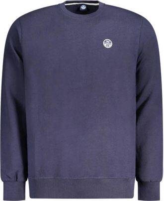 North Sails Sweatshirt met lange mouwen - Heren - Sweatshirts - Blauw - M - Katoen - Hoodies & sweatvesten
