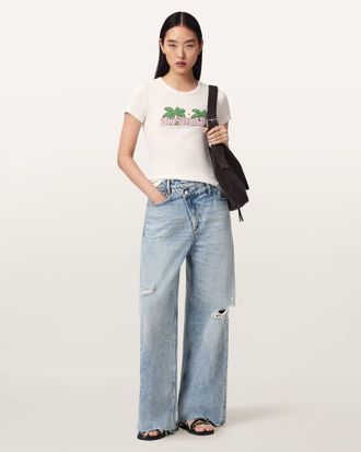 AllSaints Cotton Troppo Stevie Slim Fit T-Shirt, Size: XS