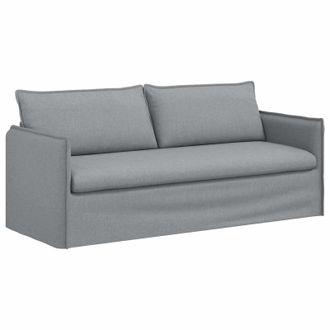 vidaXL Sof&aacute; Gris Claro 196 X 82 X 85 Cm Tela Vidaxl