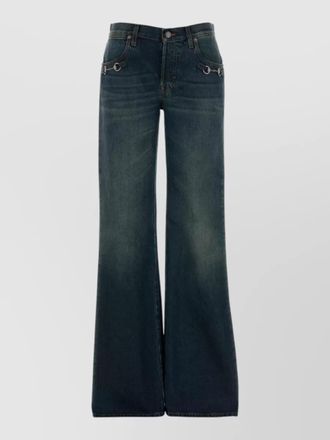 Gucci denim flared trousers
