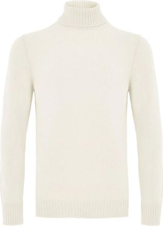 Gran Sasso Turtlenecks, male, White, 2XL, Wool Turtleneck Jumper