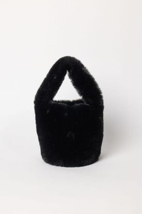 Hat Attack Faux Fur Mini Bag in Black at Nordstrom
