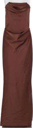 Rotate Strapless Structured Bodice Polyester Maxi Dress