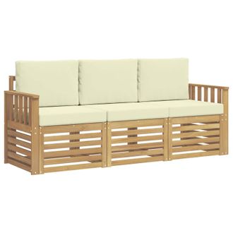 vidaXL Juegos De Sof&aacute;s Madera De Acacia S&oacute;lida Vidaxl