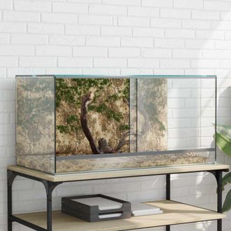 vidaXL vidaXL Terrario con archiviazione Trasparente 80 x 40 x 40 cm Vetro