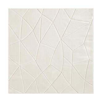 Wecon Home Alfombra en relieve con efecto &oacute;ptico blanco roto 200x200