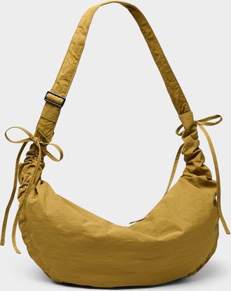 Le 31 Mens Large half-moon crisp fabric shoulder bag Imported from Seoul