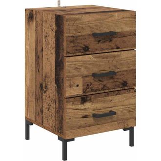 vidaXL Armario De Noche Con Caj&oacute;n Madera Vieja 40 X 40 X 66 Cm Vidaxl