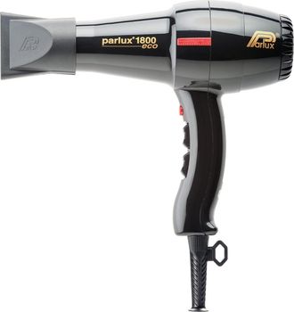 Parlux 1800 Eco Edition - Secador Para El Cabello, Color Negro