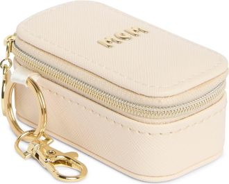 Nordstrom Mom Keychain Mini Travel Jewelry Box in Cream- Gold Mom at Nordstrom Rack