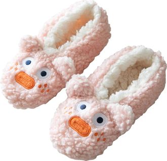 Generic stockings for women Winter Socks Padded Velvet Floor Socks Dult Household Shoe Warm Carpet Shoe Slipper (Pink, One bamboo women