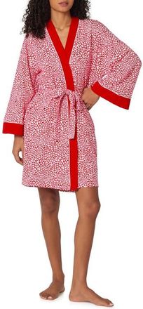 Bedhead Pajamas Print Stretch Organic Cotton Jersey Robe in Bursting With Love at Nordstrom, Size Small