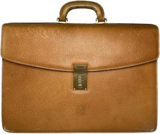 Loewe Pre-owned Handbags, female, Brown, Size: ONE SIZE Pre-owned Madrid Vintage Briefcase