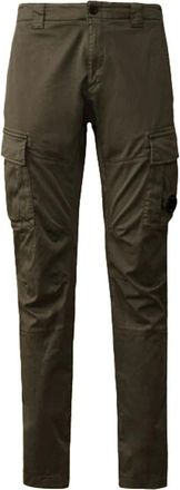 C.P. Company Cargo Cotton Stretch Broek met Lensdetail - Heren - Slim Fit Broeken - Groen - S - Katoen - Broeken