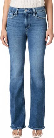 Paige High Rise Laurel Canyon Petite Bootcut Jeans In Monaco Mist
