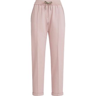 Brunello Cucinelli Track trousers with monili in Pink at Nordstrom, Size 3X-Large Eu