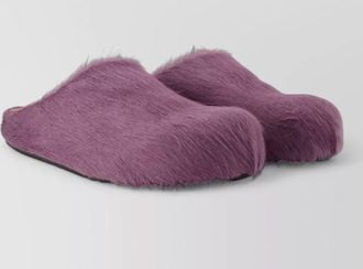 Marni calf hair slippers