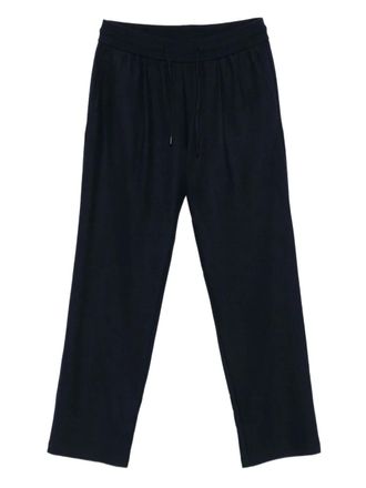 Herno drawstring straight-leg trousers - men - Viscose/Polyimide/Polyester/Wool/Elastane - S - Blue