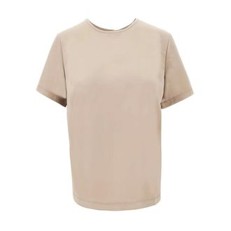 Max Mara T-Shirts, female, Beige, Size: L T-Shirts