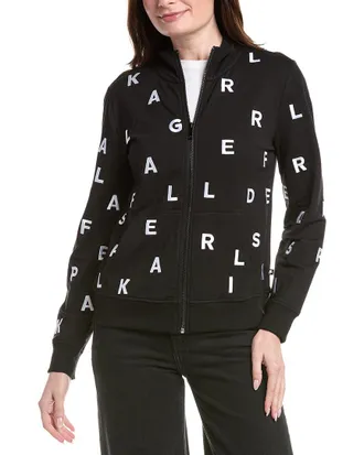 Karl Lagerfeld Karl Lagerfeld Scattered Letter Track Jacket