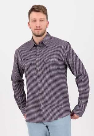 Deproc Outdoorhemd DEPROC ACTIVE DENVER E MEN, Herren, Gr. XXXL (58), Normalgr&ouml;ssen, bunt (blau, rot, check), 95% Polyamid; 5% Elastan, Hemden Outdoorhemd, a