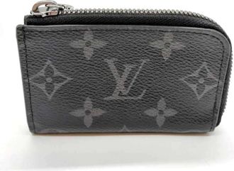 Louis Vuitton Black Monogram Eclipse Coin Purse/Coin Case (Pre-Owned)