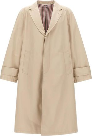 Thom Browne Trenchcoat - Dames - Trenchcoats - Beige - M - Katoen - Jassen