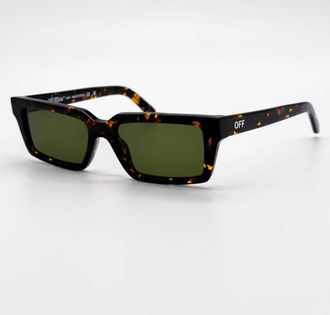 Off-white WARREN Green Rectangular Unisex Sunglasses OERI13A 6055 54